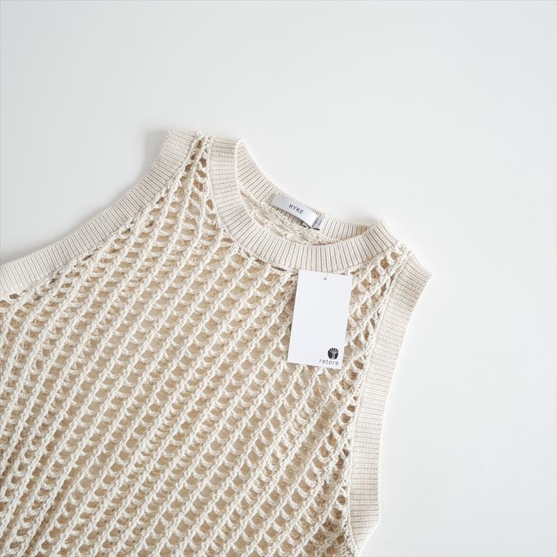 2025SS / HYKE / CROCHETED SWEATER TANK TOP / 11