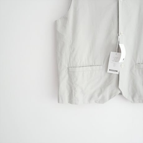 2025SS 未使用 TOUJOURS COTTON*SILK LIGHT WEIGHT GABERDINE CLOTH Oversize Vest TM42CV04 2606-0362
