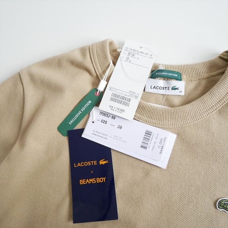 2024AW / 未使用 / BEAMS BOY別注 / LACOSTE / Aライン ロングスリーブ Tシャツ / 13-14-0213 / 2511-1240