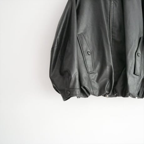 2025AW・人気完売品 CLANE FAKE LEATHER BALLOON JACKET 19101-0012 2604-0638