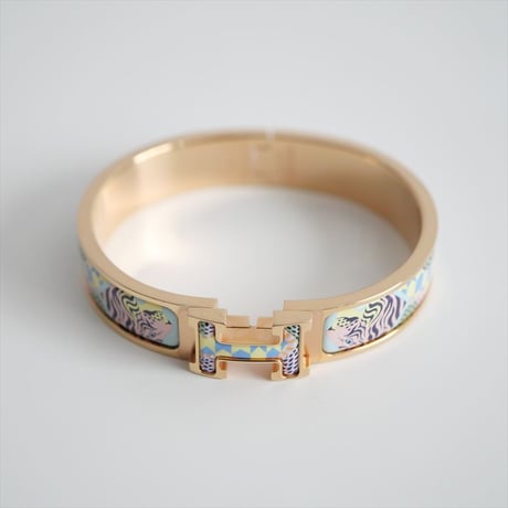 2023 / 継続販売品 / 日本橋三越購入品 / HERMES / エナメルブレスレット 《クリックH/ランタン、風船、帽章》 / 2404-2108