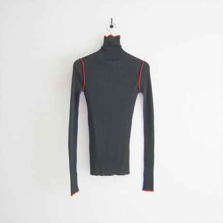 2023AW / 未使用 / nagonstans / point-color long-sleevesニット / 470GA470-1280 / 2508-0107
