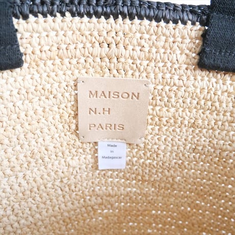2024SS今季 / 未使用 / martinique購入品 / MAISON N.H PARIS / CARLA GRAND ラフィアハンドバッグ / A0342PBG070 / 2406-0069