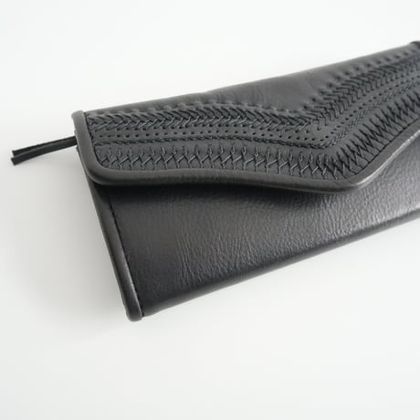 継続販売品 / yammart / stitch long wallet (black) / 2403-1053