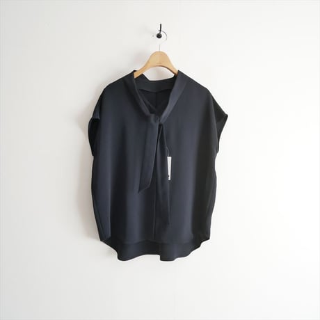 SOEJU / サテンショートスリーブボウタイブラウス / S-01-SB-050 / 2508-0846