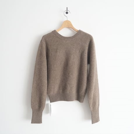 〇2023AW / 未使用 / CLANE / W FACE HALF ZIP YAK KNIT TOPS / 15106-2102 / 2409-0440