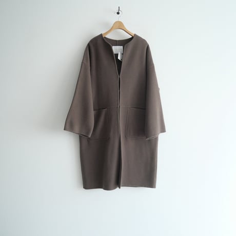 2021AW / RIVE DROITE / ダブルモッサノーカラーリバーコート / 2203-0103