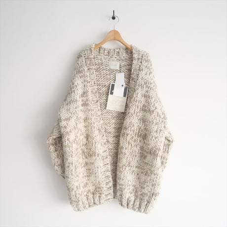 2024AW / ARGUE / WOOL ALPACA MIX HAND KNIT GOWN COAT / 2501-0373