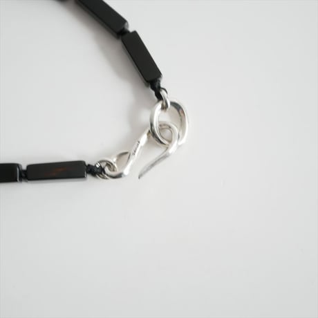 人気完売品 / R.ALAGAN / RECTANGLE STONE NECKLACE(BLACK ONYX) / L-33 / 2603-0132