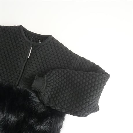 〇2024AW・人気完売品 / 未使用 / maison de Dolce. / ファーリーNT/black / mdfk40678bk / 2507-1230