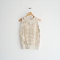 2025SS / HYKE / CROCHETED SWEATER TANK TOP / 11391 / 2512-1598