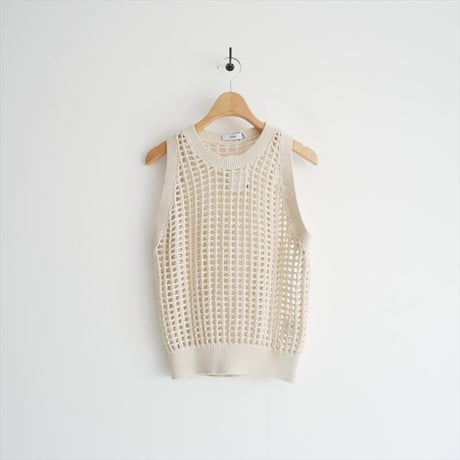 2025SS / HYKE / CROCHETED SWEATER TANK TOP / 11391 / 2512-1598