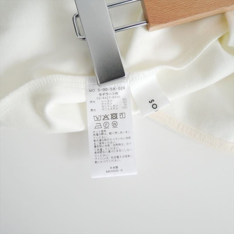 継続販売品 SOEJU ダブルジャージーペンシルスカート S-00-SK-026 2606
