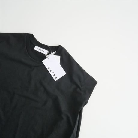 2024SS / 未使用 / SACRA / FOLDEDライン クロップド プルオーバーTシャツ / 124148091 / 2506-1293