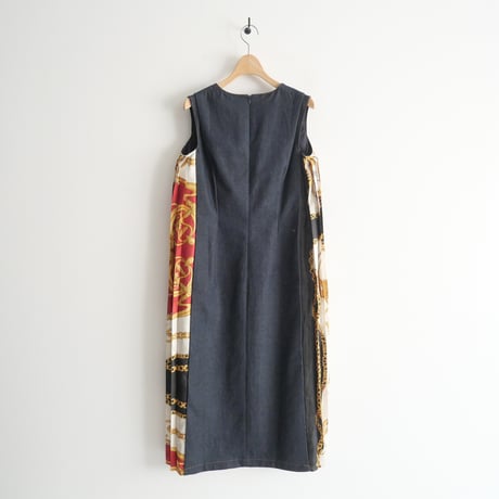 2021 / MUVEIL / SIDE SCARF PRINTED LONG DRESS / 2303-2093