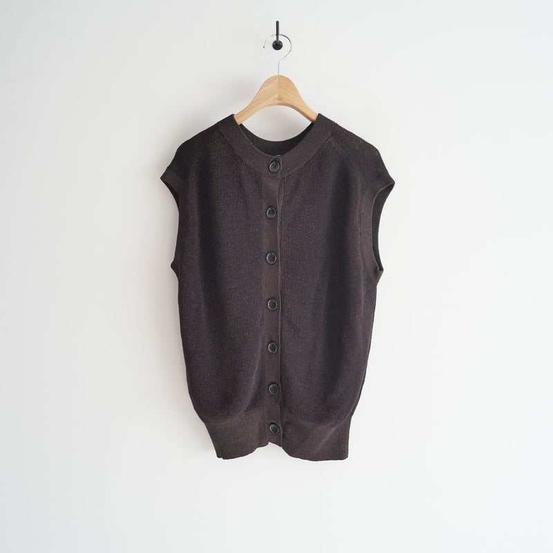 2023SS / IENA / 後ろボタンノースリーブプルオーバー / 23080900401 