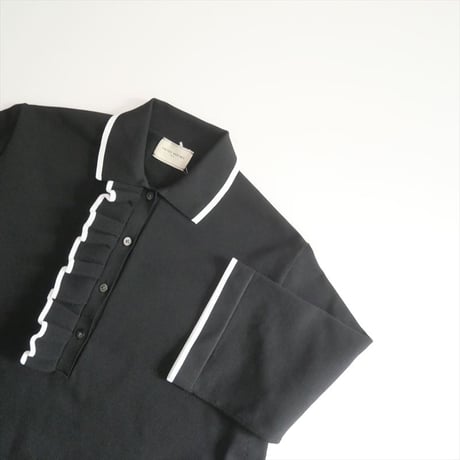2025・人気完売品 / UNITED ARROWS / ミニマル フリル ポロニット / 15181061887 / 2508-0220