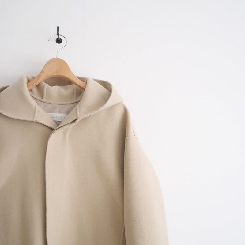 2020AW / GALERIE VIE / ライトメルトン フーデッドコート / 220