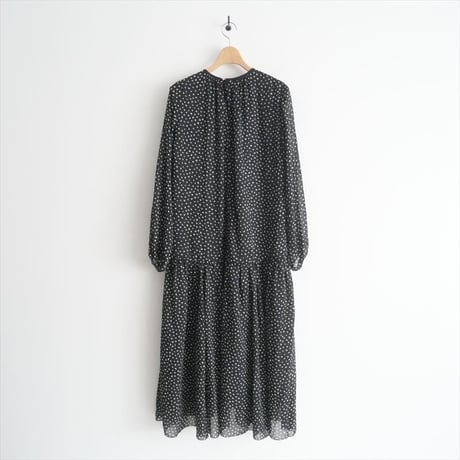 2022AW / IENA / ドットティアードワンピース / 22040900085040 / 2407-0663