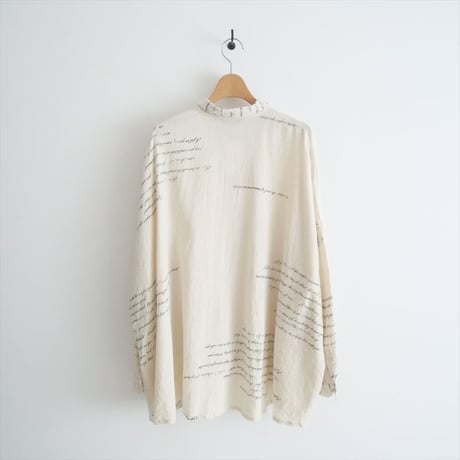 2023 / pas de calais / Love letter print ブラウス / 6427 / 2407-0708