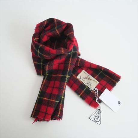 2024AW今季 / R&D.M.Co-/OLDMANS TAILOR / WOOL TARTAN CHECK MUFFLER / 2411-1291