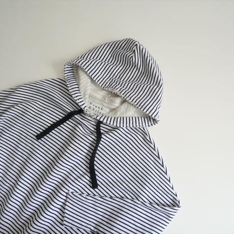 2024・人気完売品 / L'Appartement購入品 / FRANK&EILEEN / BORDER HOODIE SWEAT / 24070570002910 / 2508-0095