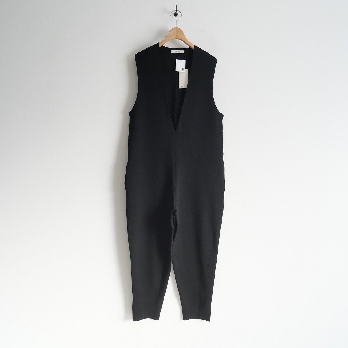 【未使用タグ付】LOHEN ミラノリブニットオールインワン38 LOHEN ミラノリブニットオールインワン38 LOHEN ローヘン ミラノリブ