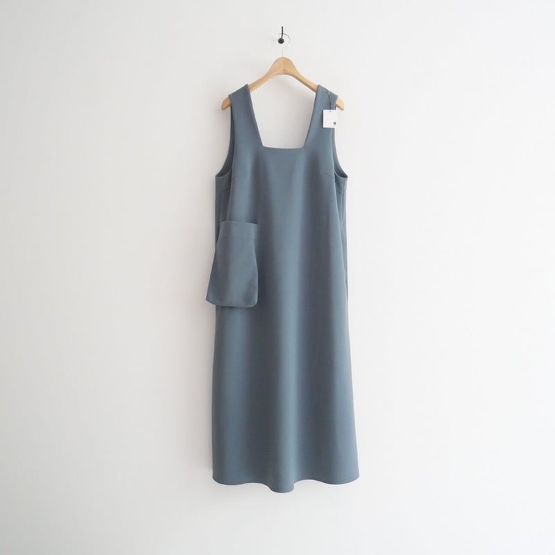 ENFOLD SQUARE-NECK LAYERED DRESS定価50600円