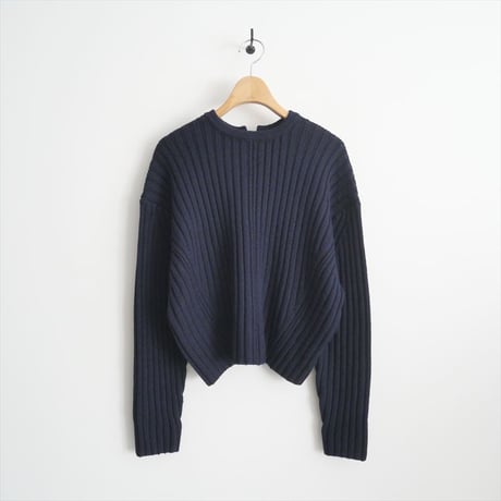 2021AW / Ballsey / TOMORROWLAND / ウールシルク バックパールクルーネックプルオーバー / 11021402206 / 2405-0182