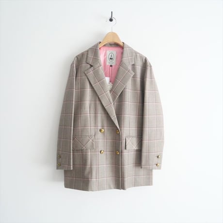 2021AW / 未使用 / leur logette / ウールチェックジャケット / 02279 / 2406-0363