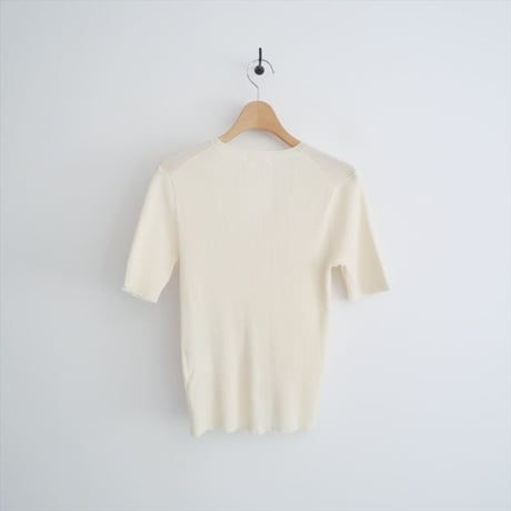 継続販売品 / Ballsey / TOMORROWLAND / マーセライズドコットンリブ ハーフスリーブプルオーバー / 11023202362 / 2411-1256