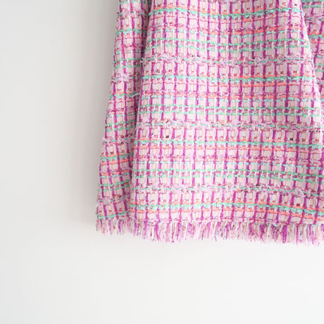 2024SS今季 / 未使用 / SHE Tokyo / Eva Jelly Beans Tweed スカート / S-SK-439 / 2404-0279