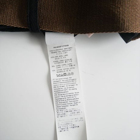2023AW / PLAN C / TROUSERS WOOL DRILL ベルト付きワイドトラウザーズ / PNCAE52FYZ / 2404-0956