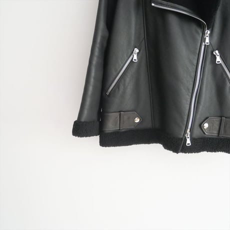 〇2022AW / L'Appartement購入品 / FORTE DEI MARMI / Mouton Riders Jacket / 22010570001230 / 2503-2012