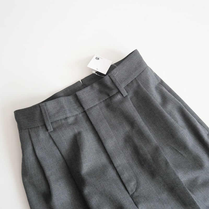2022 / DEUXIEME CLASSE / WOOL SERGE タックパンツ2 / 2