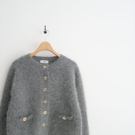 2024AW / 未使用 / TONAL / アンゴラニットジャケット / 004270017 / 2507-1235