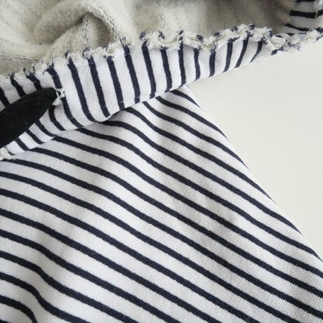2024SS・人気完売品 / L'Appartement購入品 / FRANK&EILEEN / BORDER HOODIE SWEAT / 24070570002910 / 2504-1174