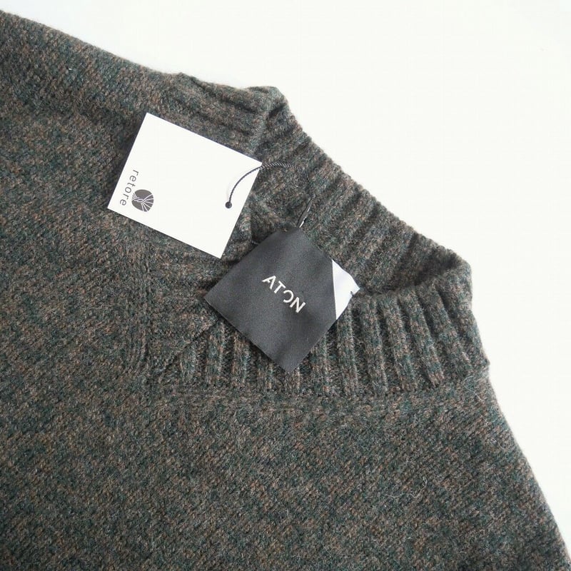 2021AW / ATON / SILTE MOULINE OVERSIZED V/N SW