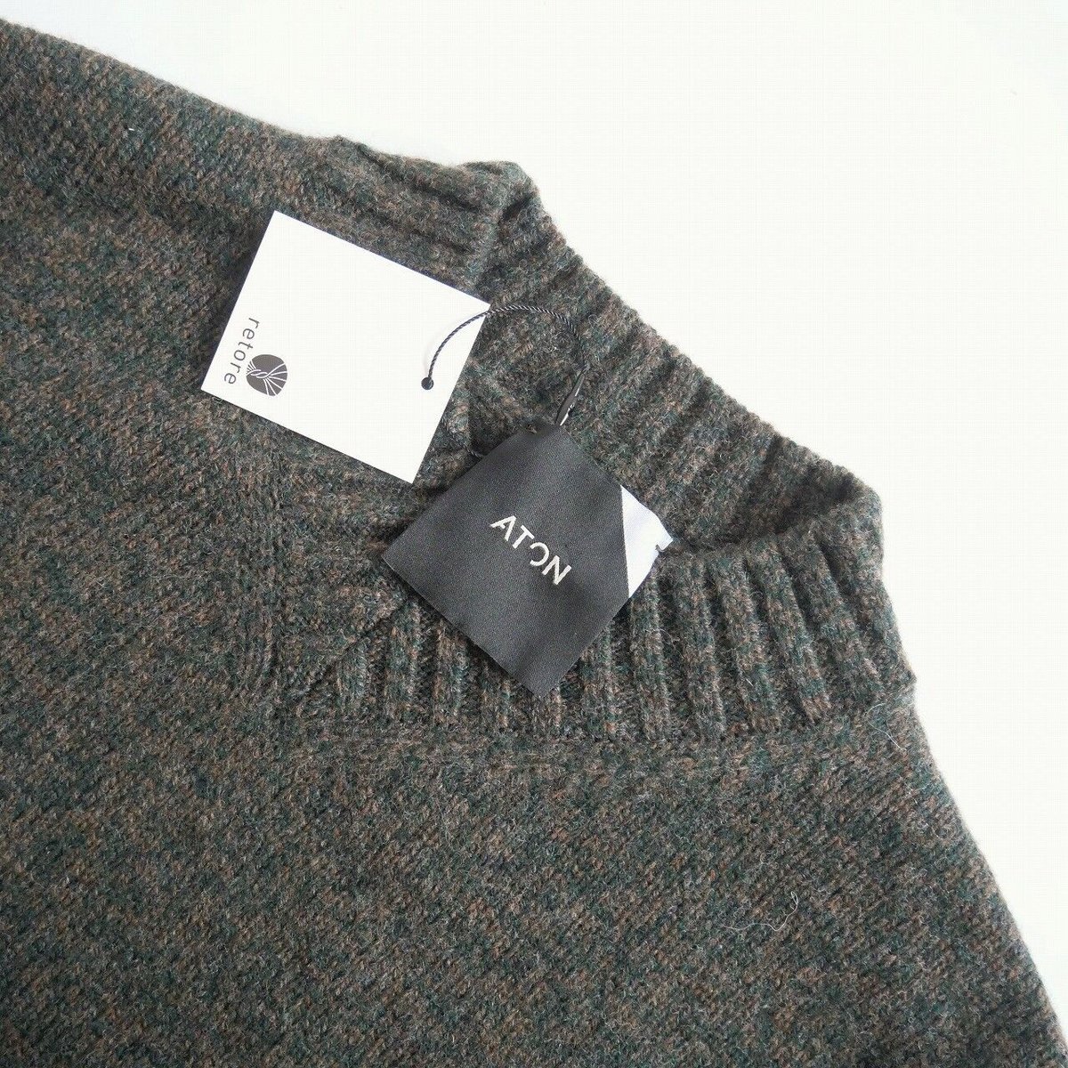 2021AW / ATON / SILTE MOULINE OVERSIZED V/N SW