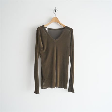 継続販売型 / Whim Gazette / フロッキーバックシャンカットソー / WGZ1041106A0012 / 2507-0590