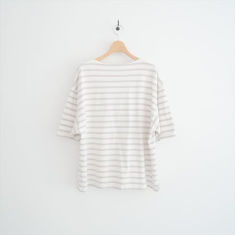 継続販売品 / UpcycleLino / BASIC ビッグ半袖バスクTee / 600242-7073 / 2508-1108