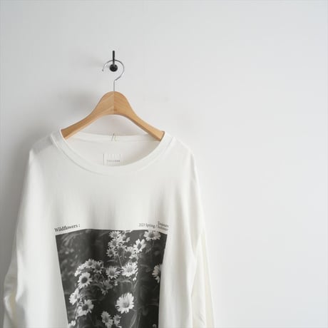 2023SS / TOUJOURS / wildflower フォトプリントロングスリーブTシャツ / 2405-0636