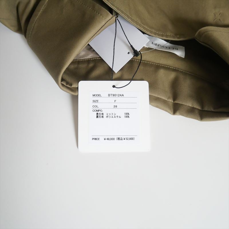 BETOUPE 60/2コーマギャバジントレンチコート 24-10/25-01 【再販】60/2コーマギャバジン トレンチコート