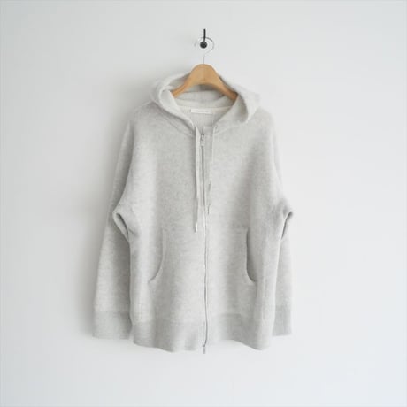 2024SS / 未使用 / GALERIE VIE / ウールブラッシュ ジップアップパーカ / 23024102701 / 2502-0704