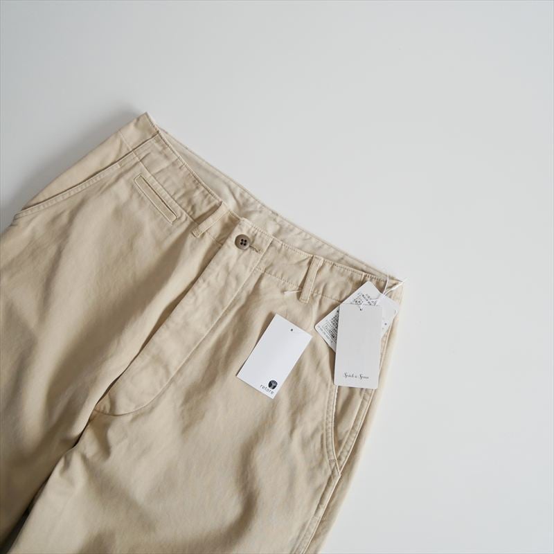 24SS☆初回分☆スピック&スパン　樋口かほりさんコラボ　チノワイドパンツ　40 2024 / 未使用 / スタイリスト樋口かほりさんコラボ / SPICK&SPAN / Hi