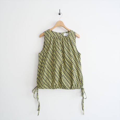 2024SS / JOURNAL STANDARD同型お取扱い / SARA MALLIKA / GEOMETRIC PATTERN GATHER TOP / 2409-0329