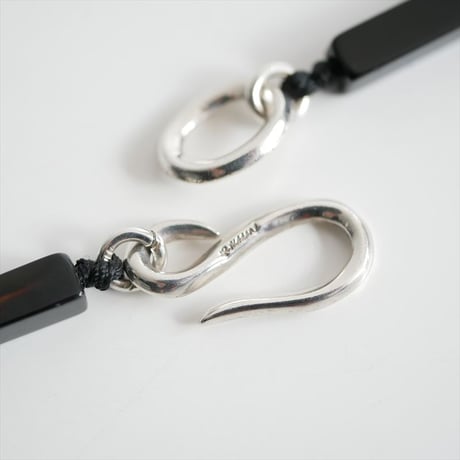 人気完売品 / R.ALAGAN / RECTANGLE STONE NECKLACE(BLACK ONYX) / L-33 / 2603-0132
