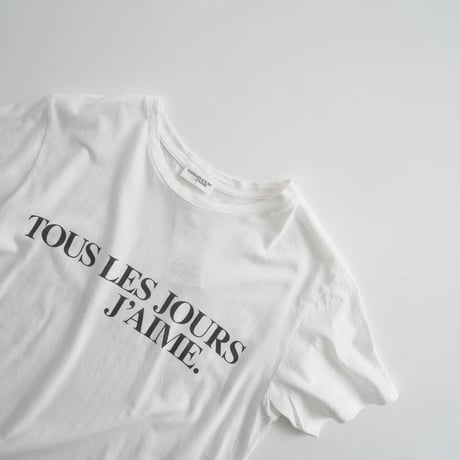 2021SS / 未使用 / DEUXIEME CLASSE / J'AIME Tシャツ / 21070500817110 / 2402-0949