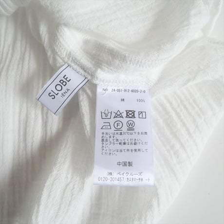 SLOBE IENA / ガーゼ 2WAYブラウス / 24051912602020 / 2408-0935