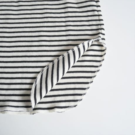 2024AW今季 / 未使用 / L'Appartement / BORDER RIB LONGSLEEVE T-SHIRT / 24070560410030 / 2411-0750